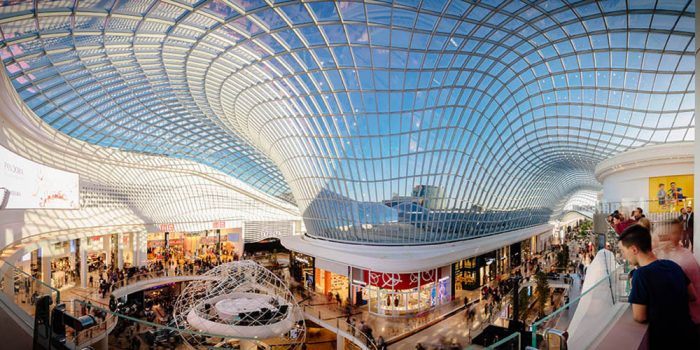 Edifício shopping centre Chadstone, em Melbourne. Janelas com sistemas KÖMMERLING Foto: Timothy Burgess